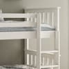 Atlantis White Finish Solid Pine Wooden Bunk Bed Frame - 3ft Single