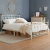 Atlas Cream Metal Bed