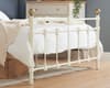 Atlas Cream Metal Bed