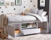 Atom White Wooden Low Sleeper
