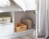 Atom White Wooden Low Sleeper