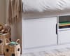 Atom White Wooden Low Sleeper