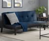 Aurora Blue Fabric Sofa Bed