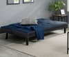 Aurora Blue Fabric Sofa Bed