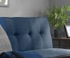 Aurora Blue Fabric Sofa Bed