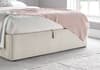Autumn Fabric Oatmeal Ottoman Storage Bed