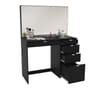Ava Black Wooden 5 Drawer Dressing Table