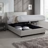 Avery Stone Grey Fabric Ottoman Storage Bed