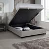 Avery Stone Grey Fabric Ottoman Storage Bed