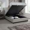 Avery Stone Grey Fabric Ottoman Storage Bed