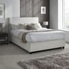 Avery White Fabric Ottoman Storage Bed