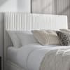 Avery White Fabric Ottoman Storage Bed