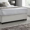 Avery White Fabric Ottoman Storage Bed