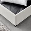 Avery White Fabric Ottoman Storage Bed
