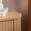 Axel Oak 1 Drawer Fluted Bedside Table