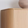 Axel Oak 2 Door 1 Drawer Fluted Wardrobe