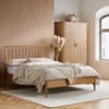 Axel Oak 2 Door 1 Drawer Fluted Wardrobe