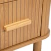 Axel Oak 2 Drawer Fluted Bedside Table