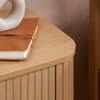Axel Oak 2 Drawer Fluted Bedside Table