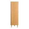 Axel Oak 2 Door 1 Drawer Fluted Wardrobe