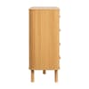 Axel Oak 5 Drawer Fluted Chest of Drawers
