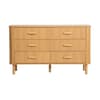 Axel Oak 6 Drawer Fluted Chest of Drawers