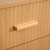 Axel Oak 6 Drawer Fluted Chest of Drawers