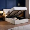 Aylen Oatmeal Fabric Ottoman Storage Bed