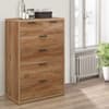 Stockwell Rustic Oak Wooden 4 + 2 Drawer Chest