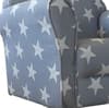 Children's Grey and White Stars Mini Armchair
