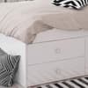 Arctic White Wooden Low Sleeper 4 Drawer Storage Bed