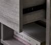 Bali Grey Oak 1 Drawer Wooden Bedside Table