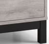 Bali Grey Oak 2 Drawer Wooden Bedside Table