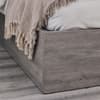 Bali Grey Oak Wooden Bookcase Ottoman Storage Bed