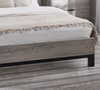 Bali Grey Oak Wooden Bookcase Storage Bed