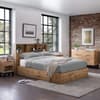 Bali Oak Wooden Bookcase Ottoman Storage Bed