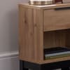 Bali Oak 1 Drawer Wooden Bedside Table