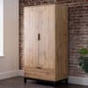 Bali Oak 2 Door 1 Drawer Wooden Combination Wardrobe