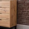 Bali Oak 4 Drawer Wooden Chest