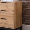 Bali Oak 6 Drawer Wooden Wide Chest