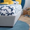 Balloon Blue and Yellow Fabric Kids Bed