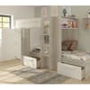 Barca White and Oak Wooden Bunk Bed