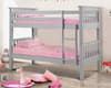 Barcelona Dove Grey Wooden Bunk Bed