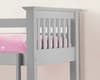 Barcelona Dove Grey Wooden Bunk Bed