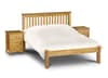 Barcelona Low Foot End Antique Solid Pine Wooden Bed