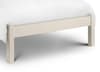 Barcelona Low Foot End Stone White Finish Solid Pine Wooden Bed