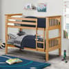 Barcelona Antique Solid Pine Wooden Bunk Bed