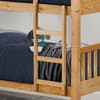 Barcelona Antique Solid Pine Wooden Bunk Bed Frame - 3ft Single