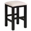 Beauty Bar Dressing Table Stool Black and White