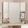 Beauty Bar Corner Dressing Table Oak and White